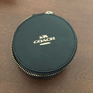Coach Black Round Coin Purse